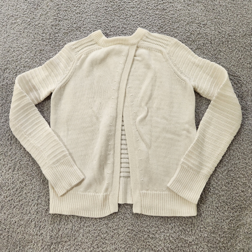 Rag And Bone White Open Weave Cross Back Crewneck… - image 4